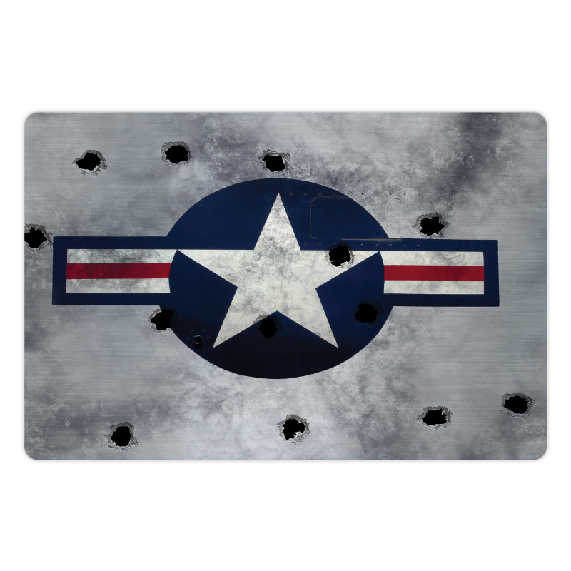 Star on Round Circle Pet Mat