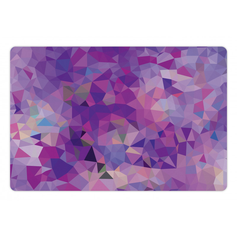 Violet Toned Triangles Pet Mat