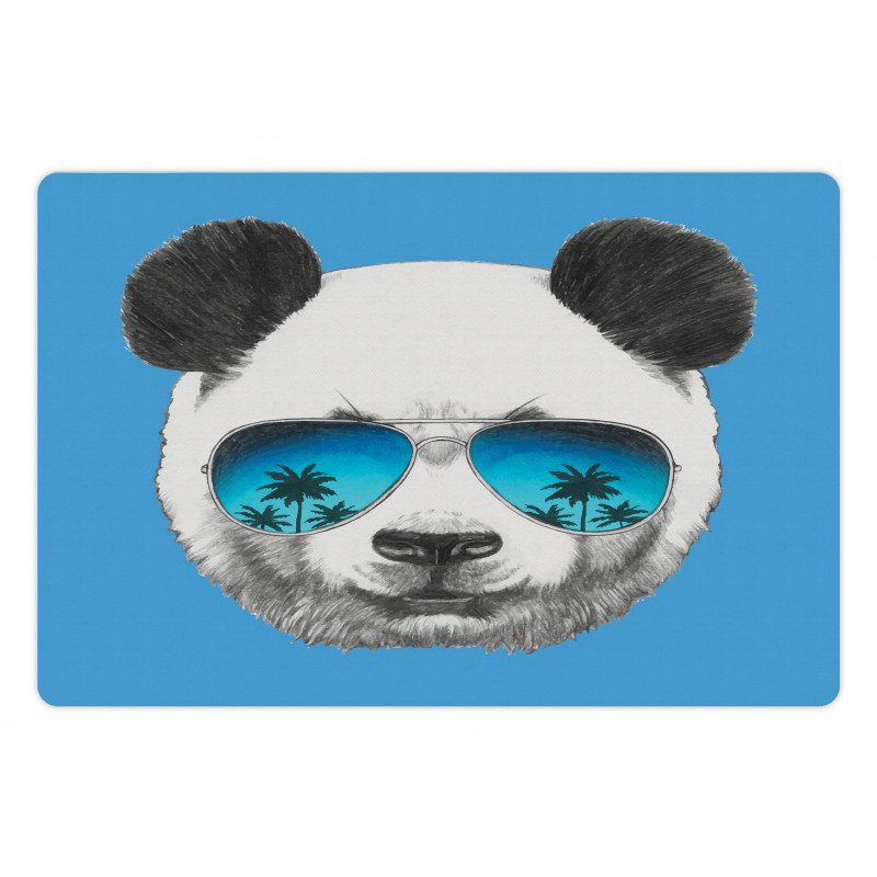 Single Cool Panda Face Pet Mat