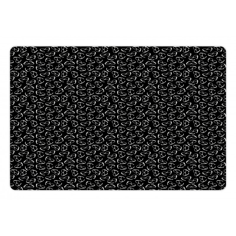 Monochrome Random Shades Pet Mat