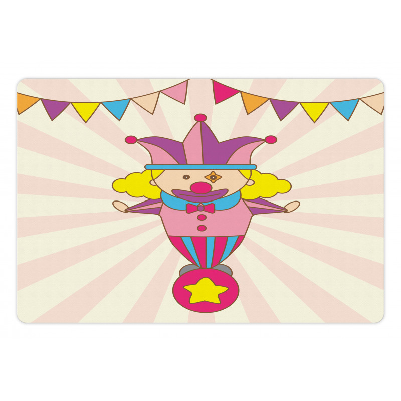 Clown Standing on a Ball Pet Mat