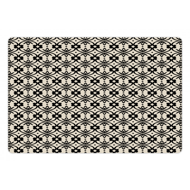 Abstract Vintage Layout Pet Mat