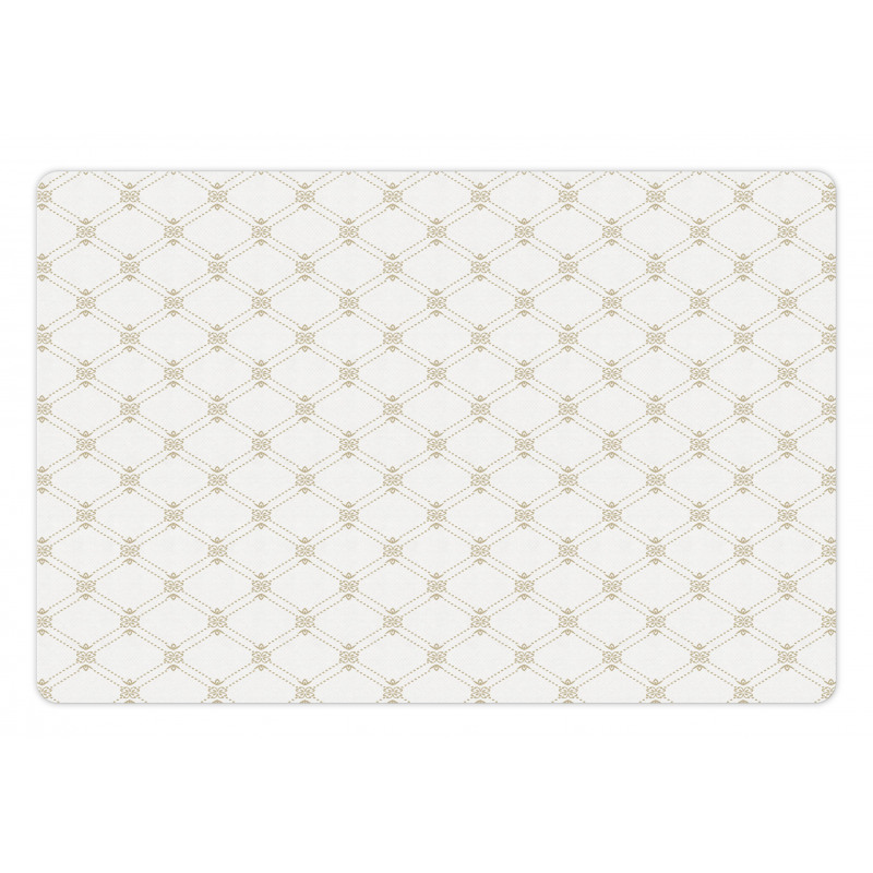 Dots and Floral Elements Pet Mat