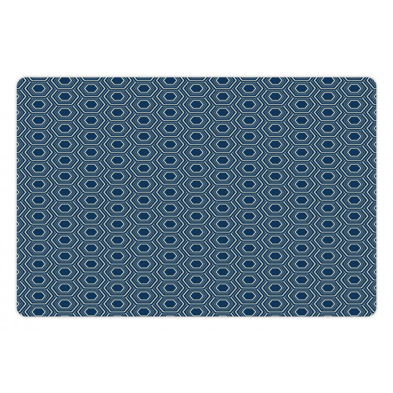 Classic Hexagons Pattern Pet Mat