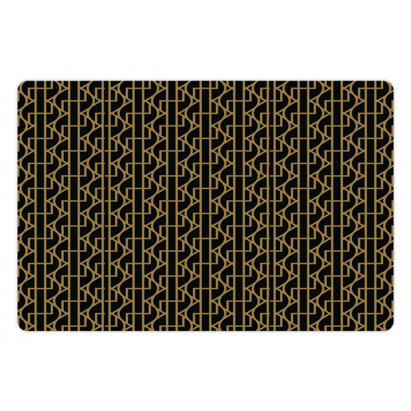 Zigzags Streaks Graphic Pet Mat