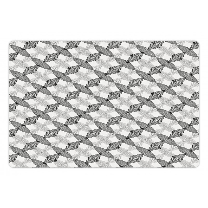 Nested Modern Rhombuses Pet Mat