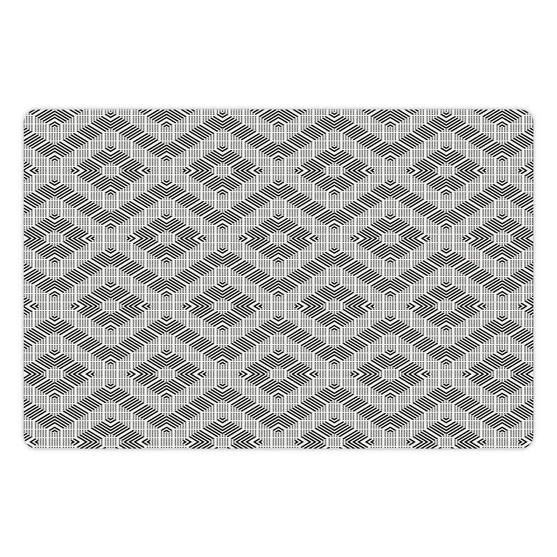 Zigzag and Squares Art Pet Mat