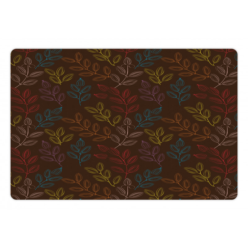 Colorful Branches with Buds Pet Mat