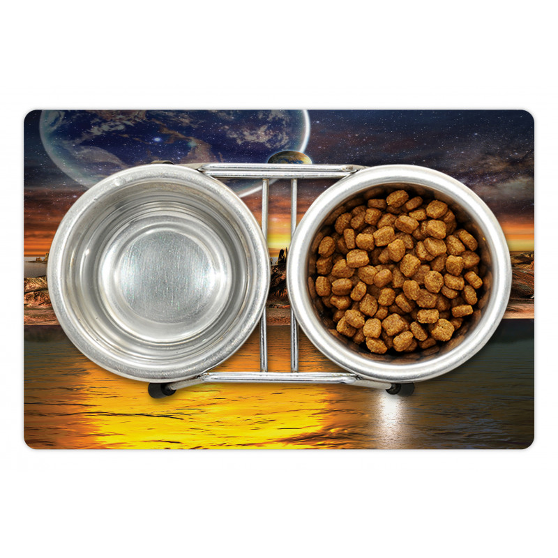 Planet Sci Fi Fantasy Art Pet Mat