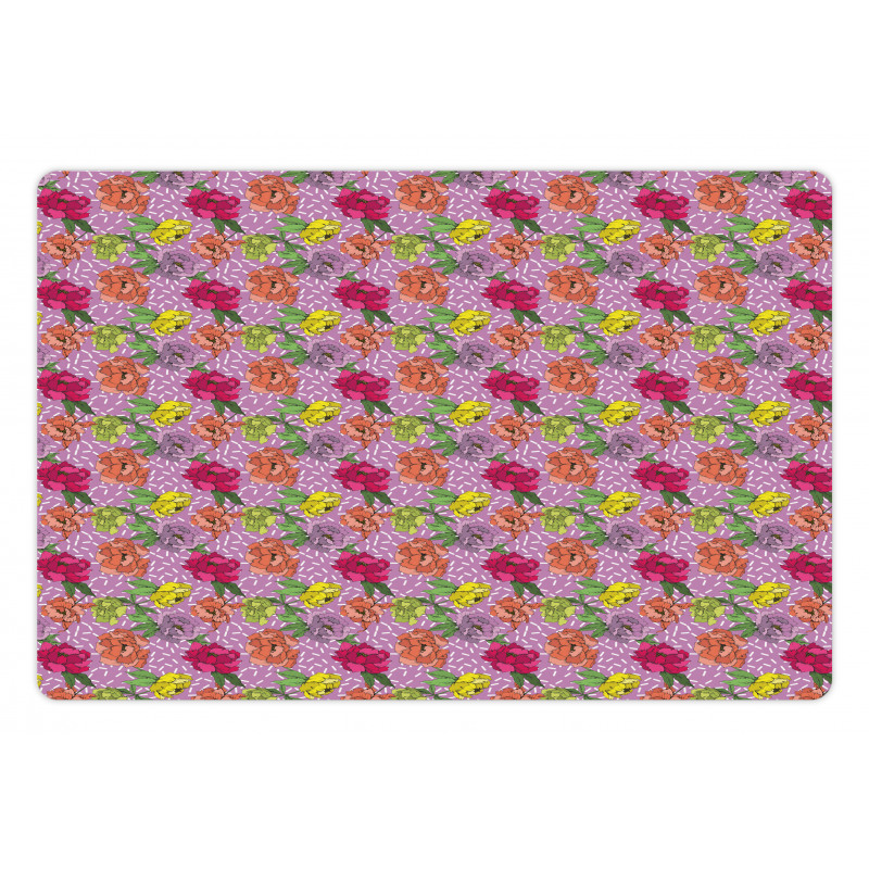 Wildlife Spring Peonies Pet Mat