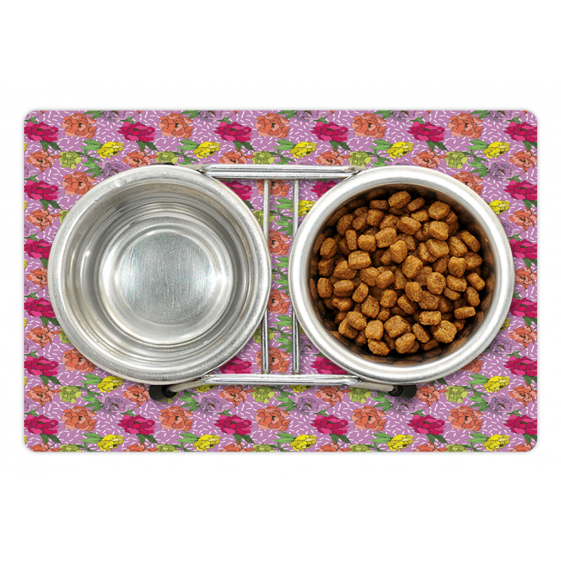 Wildlife Spring Peonies Pet Mat