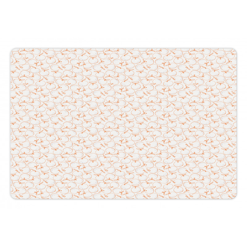 Organic Harvest Oranges Pet Mat