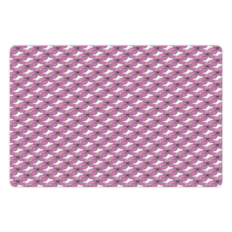 Graphic Flowers Clutter Pet Mat