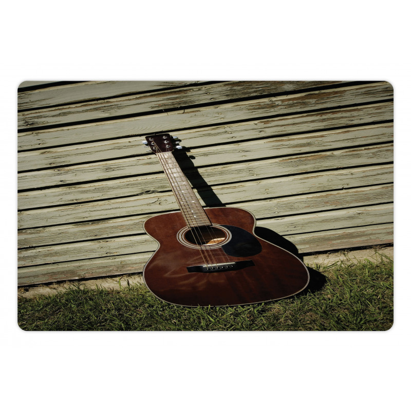 Music Item Leaned on a Wall Pet Mat