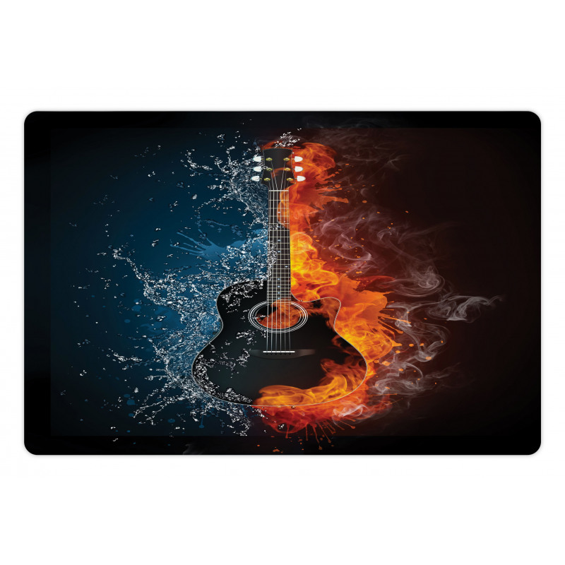 Water and Fire Effect Design Pet Mat