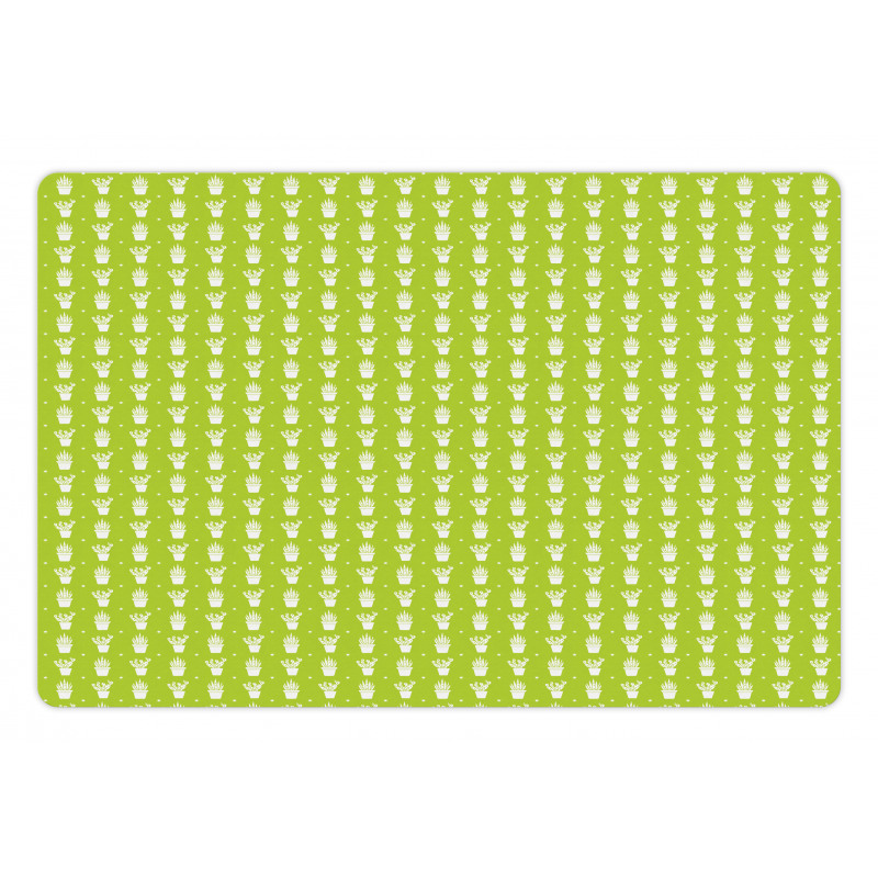 Repetitive Pot Plants Pet Mat