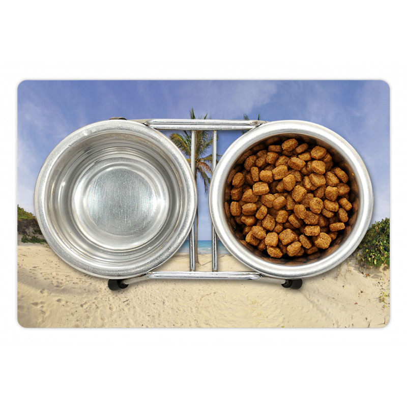 Cuban Beach Panorama Pet Mat