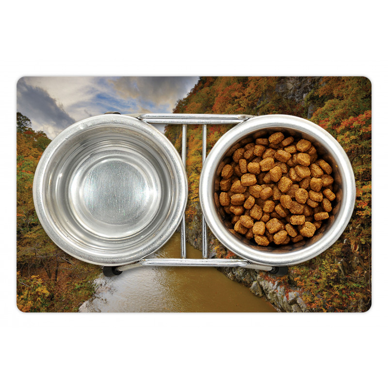 River Autumn Colors Pet Mat