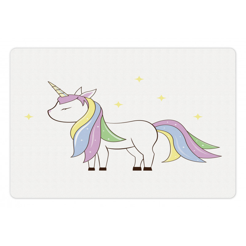 Horse Childish Doodle Pet Mat