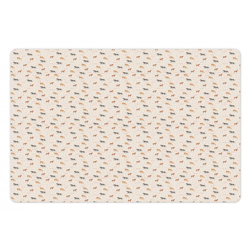 Farm Party Horse Polka Dots Pet Mat