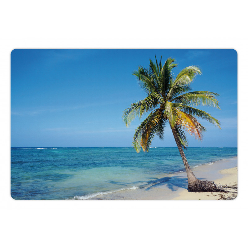 Image of a Single Palm Tree Pet Mat