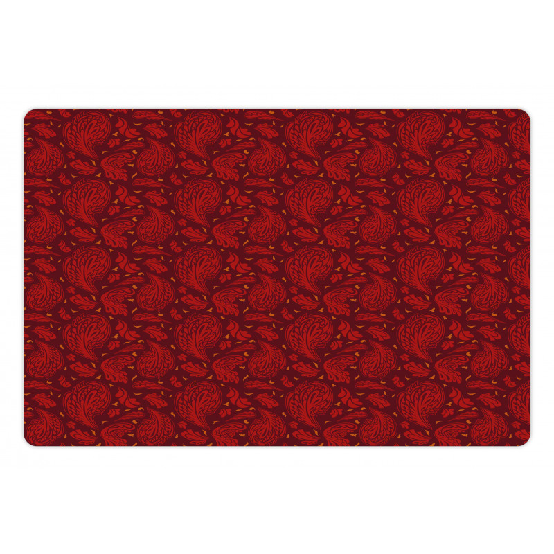 Paisley Style Motifs Art Pet Mat