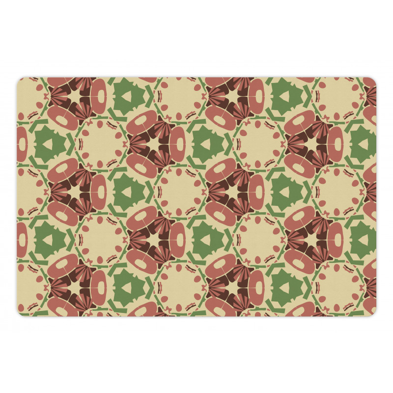 Geometric Shape Motifs Pet Mat