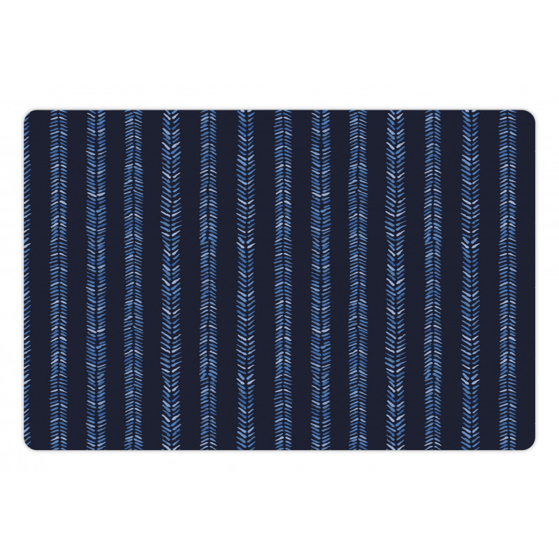 Blue Monochrome Art Pet Mat