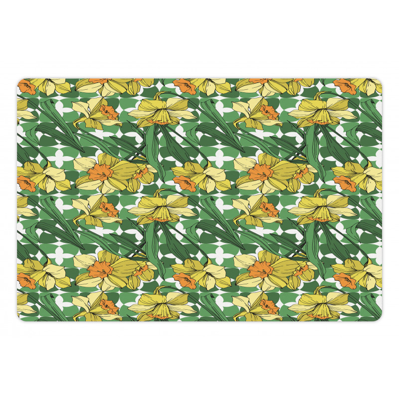 Narcissus Flowers Pet Mat