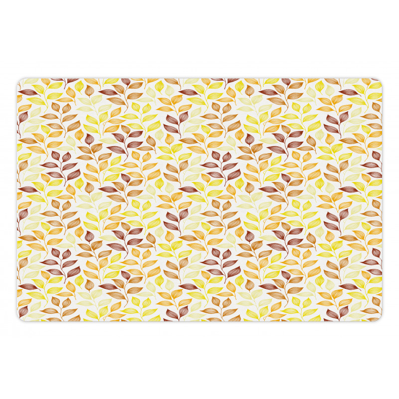 Detail Leaves Sketch Pet Mat