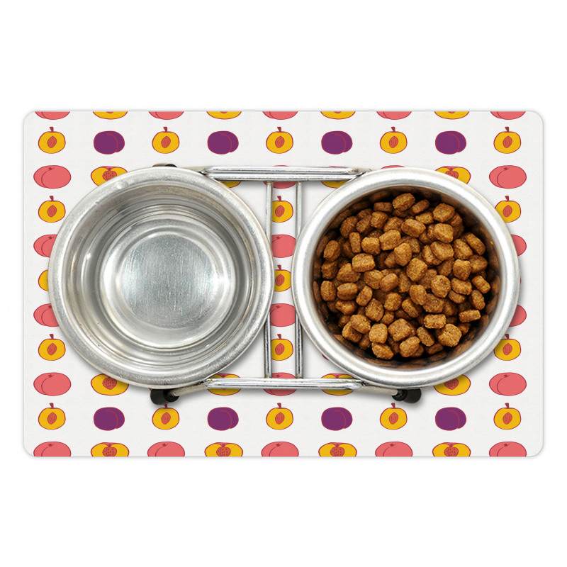 Tasty Food Choices Plum Peach Pet Mat