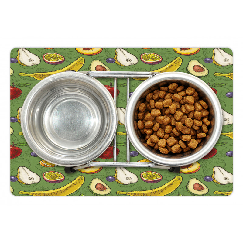 Avocado Apples Banana Lime Pet Mat