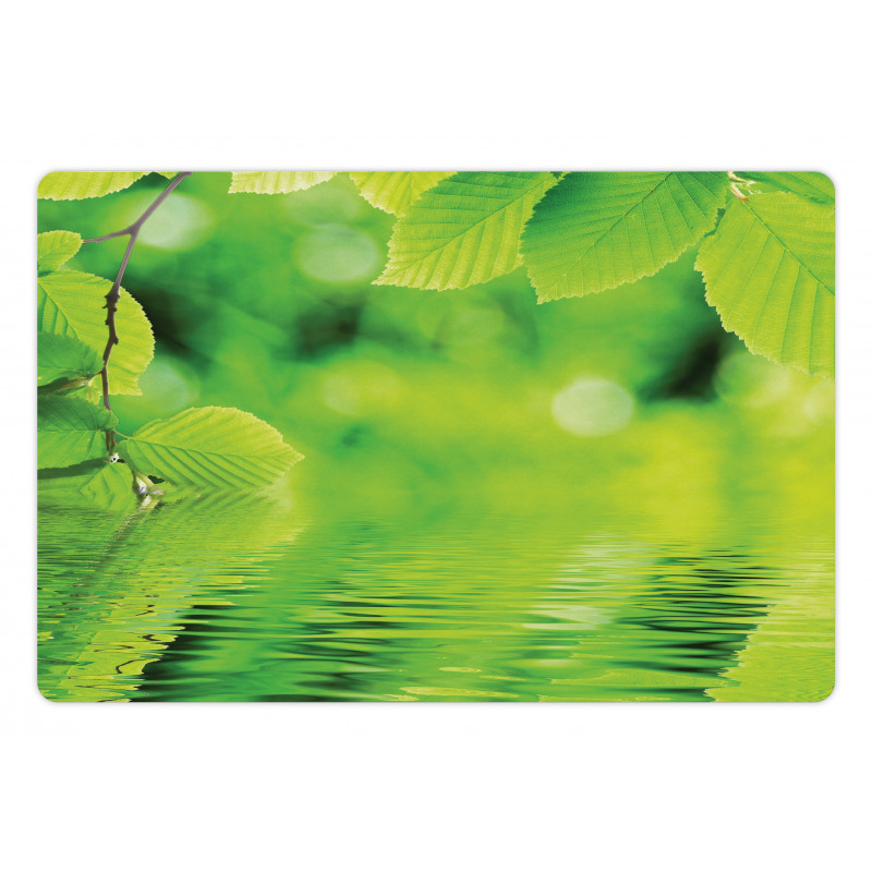 Leaves and River Peace Pet Mat