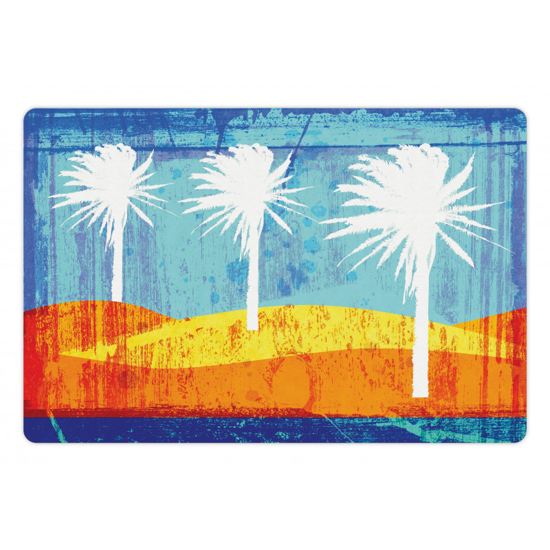 Tropic Beach Palms Pet Mat