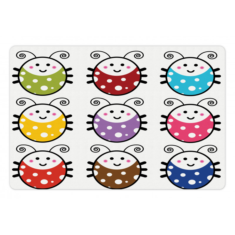 Smiling Ladybugs Set Pet Mat