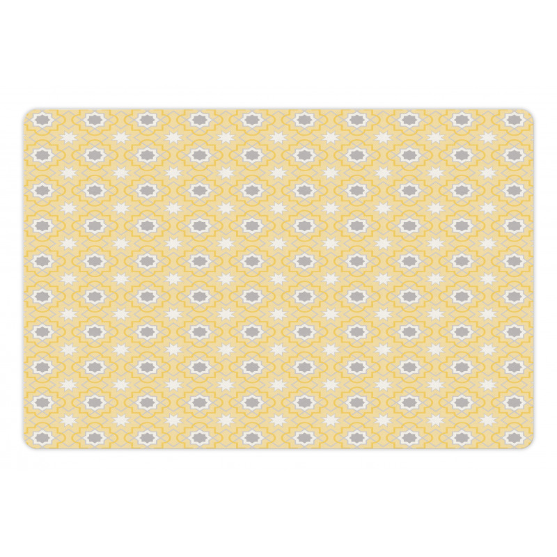 Quatrefoil Star Pet Mat