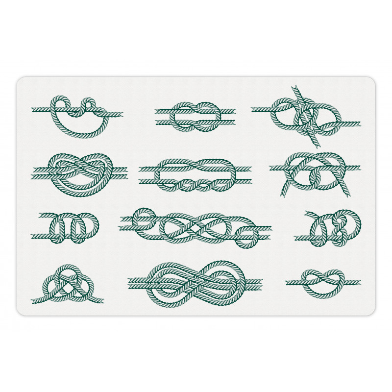 Maritime Rope Knots Art Pet Mat