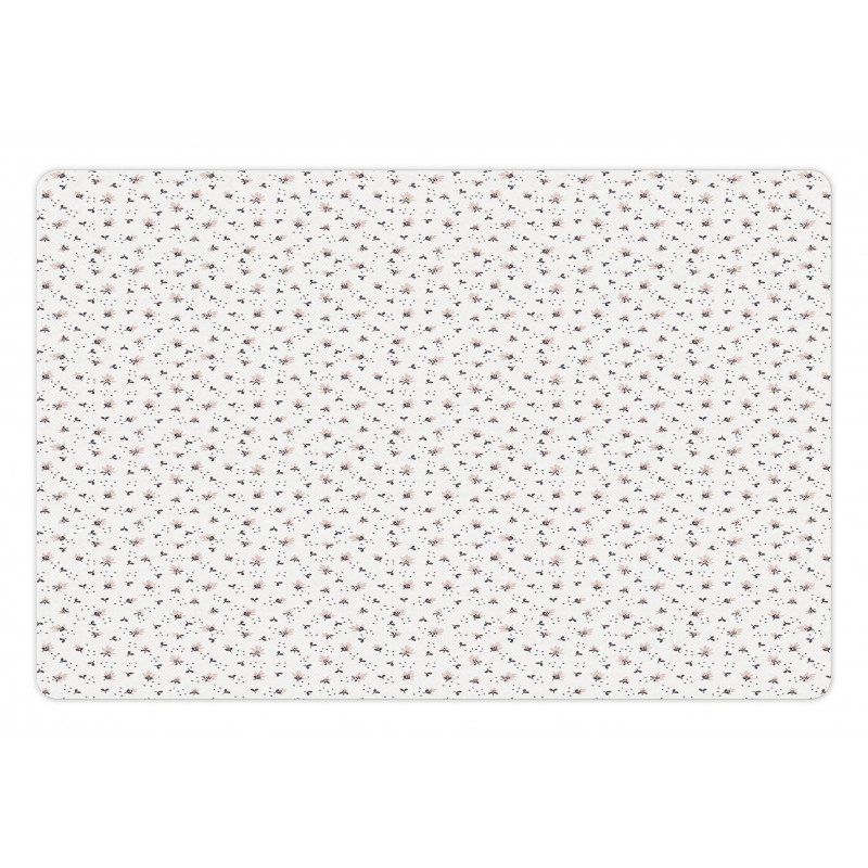 Pastel Abstract Spring Art Pet Mat