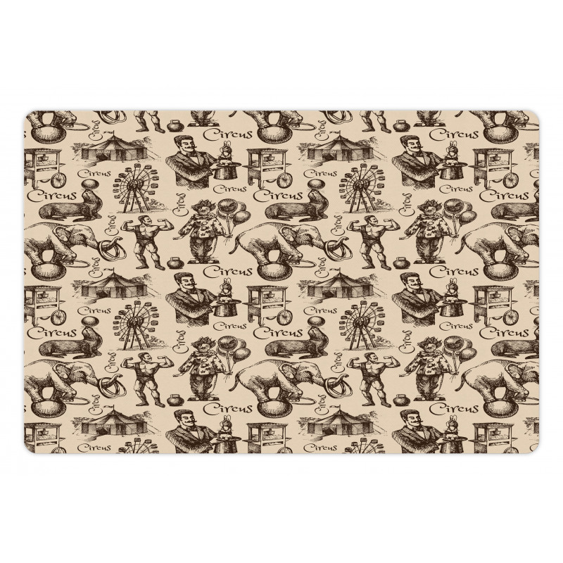 Sketch Fun Clown Magician Pet Mat