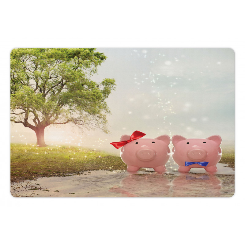 Pigs Trees Clear Sky Motif Pet Mat