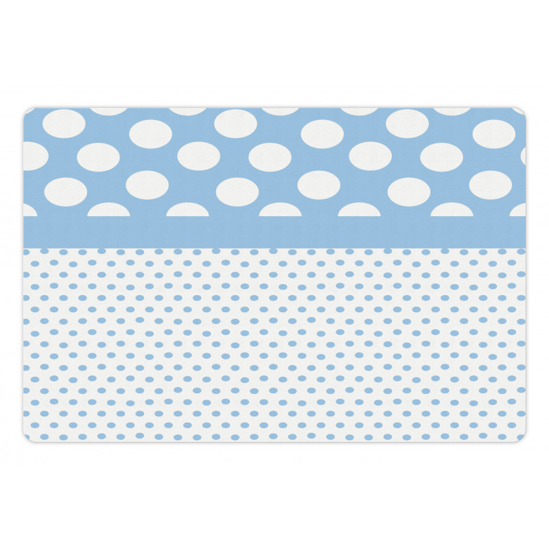 Baby Blue Polka Dots Pet Mat