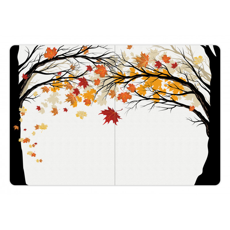 Trees with Dried Leaves Pet Mat