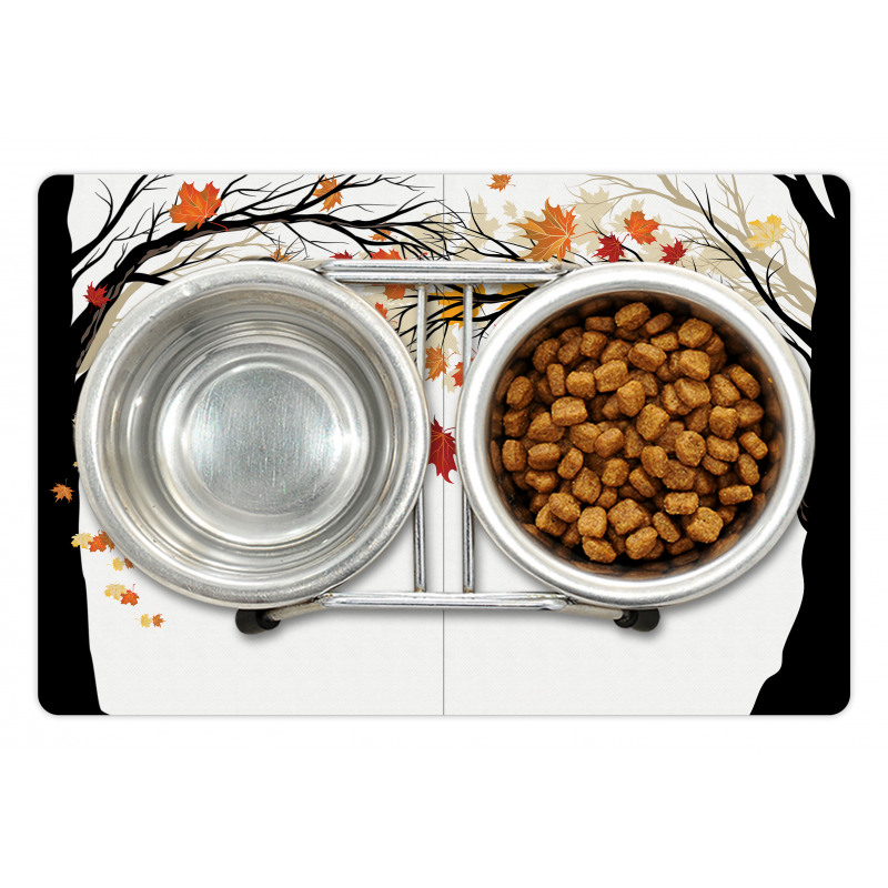 Trees with Dried Leaves Pet Mat