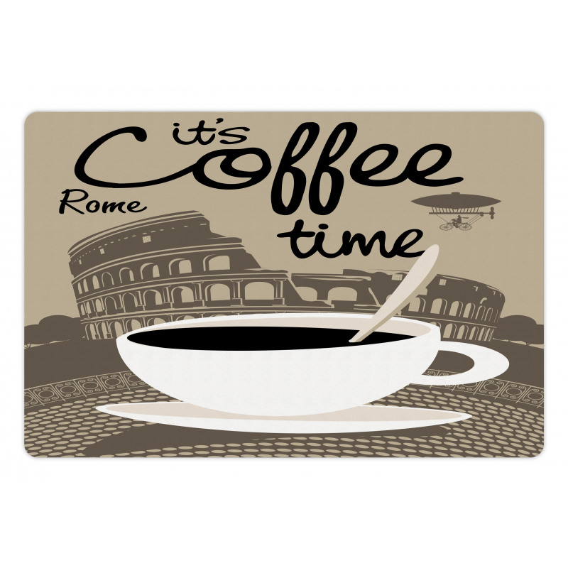 Rome Landmark Drink Cup Pet Mat