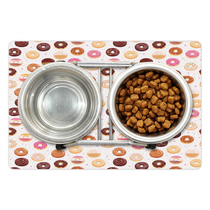 Colorful Yummy Donuts Pet Mat