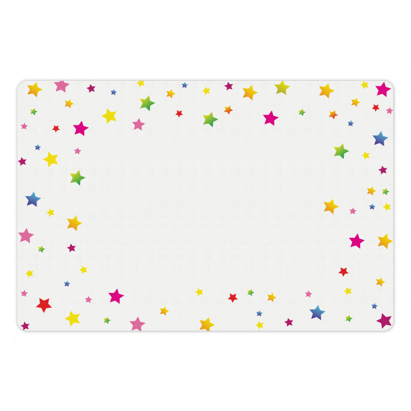 Vivid Stars Design Pet Mat