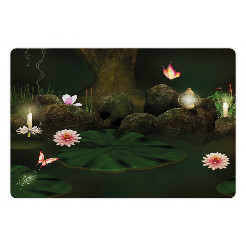 Mystic Forest with Candle Pet Mat