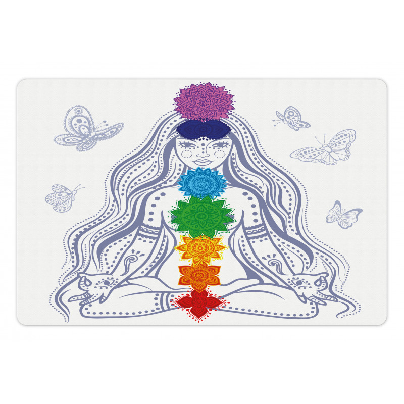 Yoga Meditation Lotus Pose Pet Mat