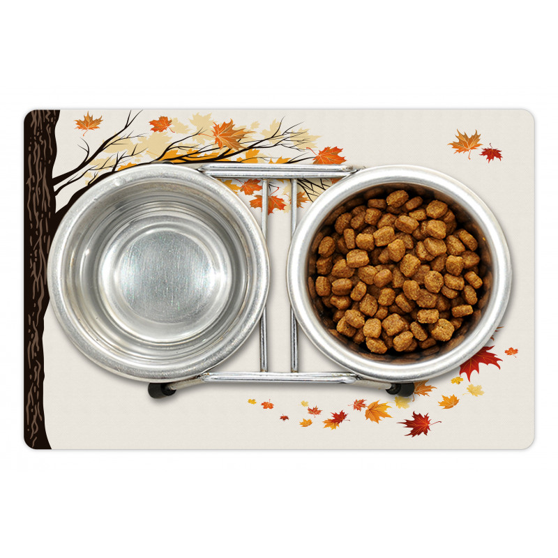 Flying Maple Leaf Seasons Pet Mat