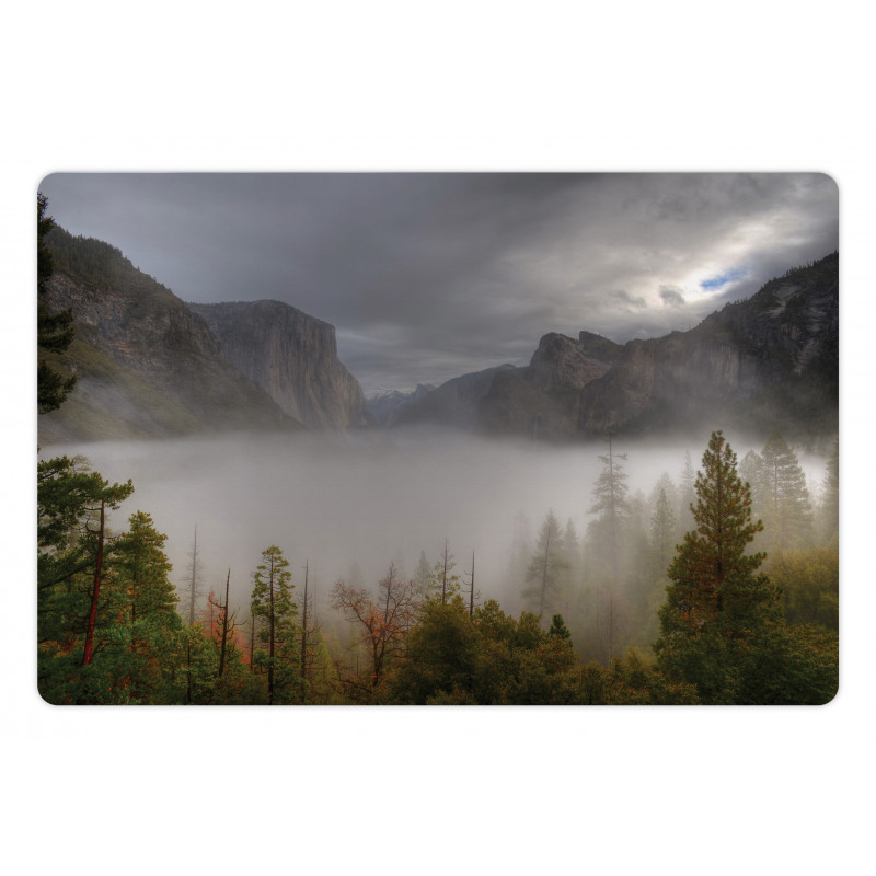 Valley Yosemite in Fall Pet Mat